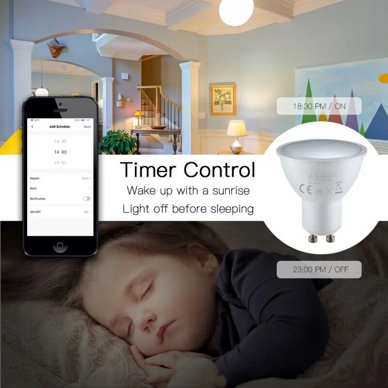 LED-Leuchte RGB CW GU10 WIFI Smart