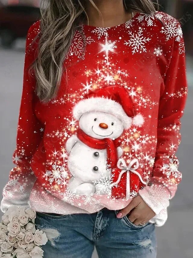 Winterpullover mit Weihnachtsmotiven