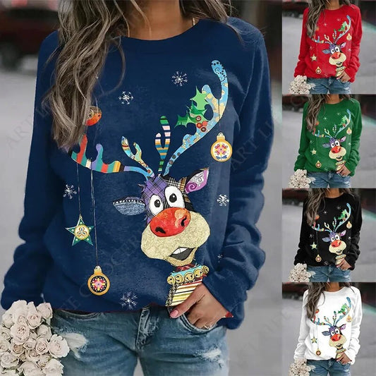 Winterpullover mit Weihnachtsmotiven