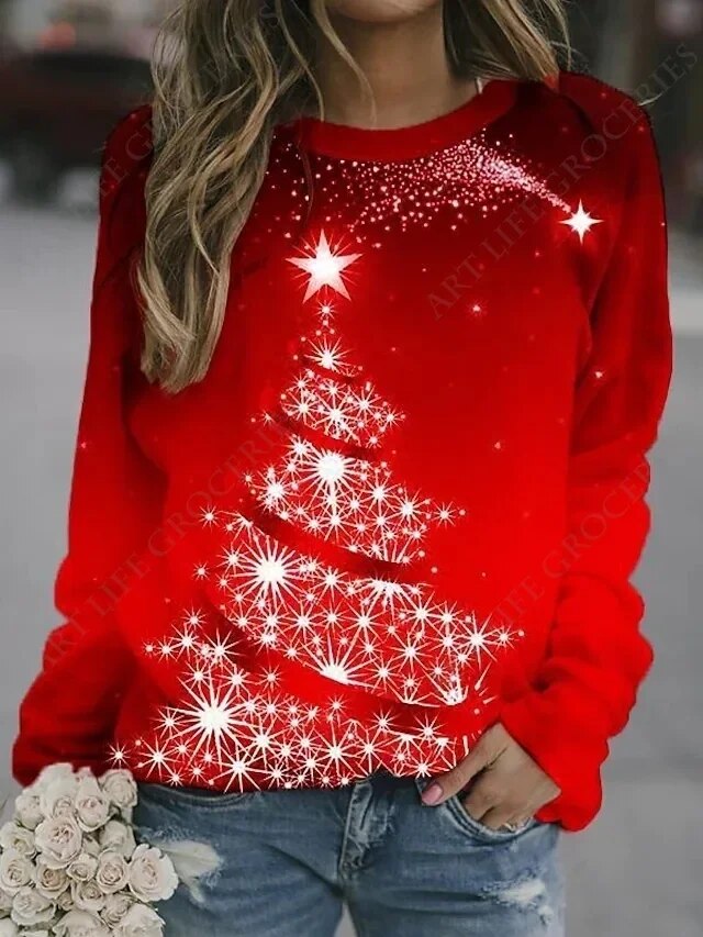 Winterpullover mit Weihnachtsmotiven