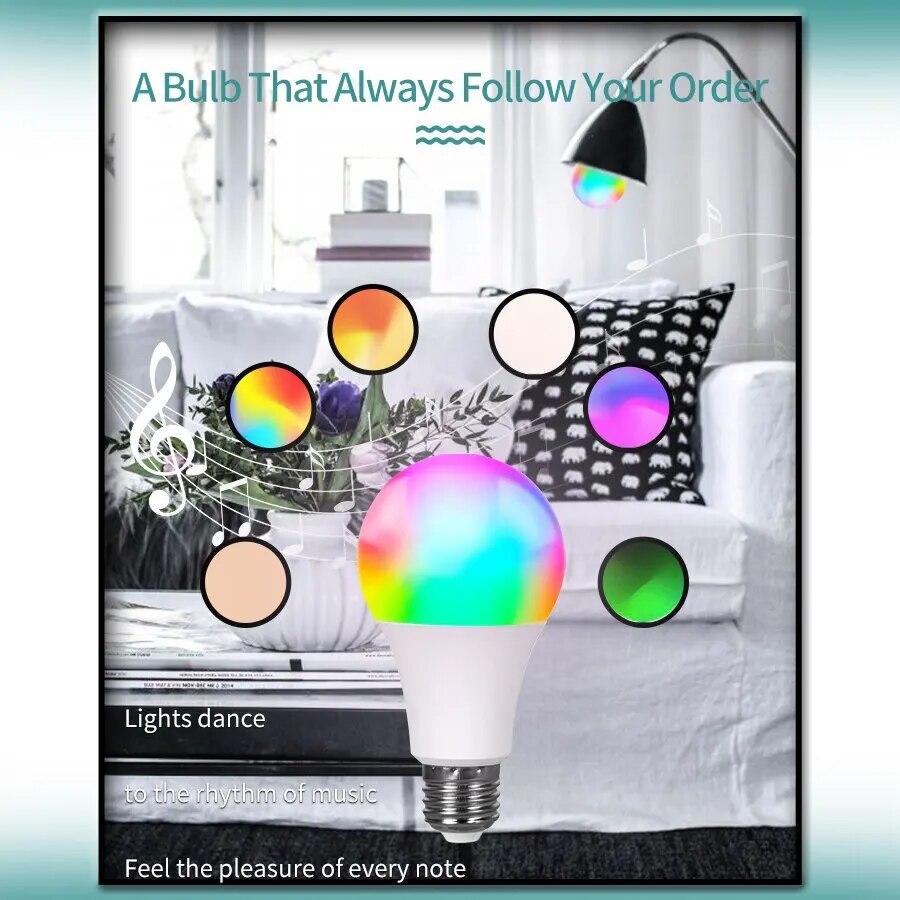 Intelligente LED-Lampe mit Bluetooth oder WLAN-Funktion