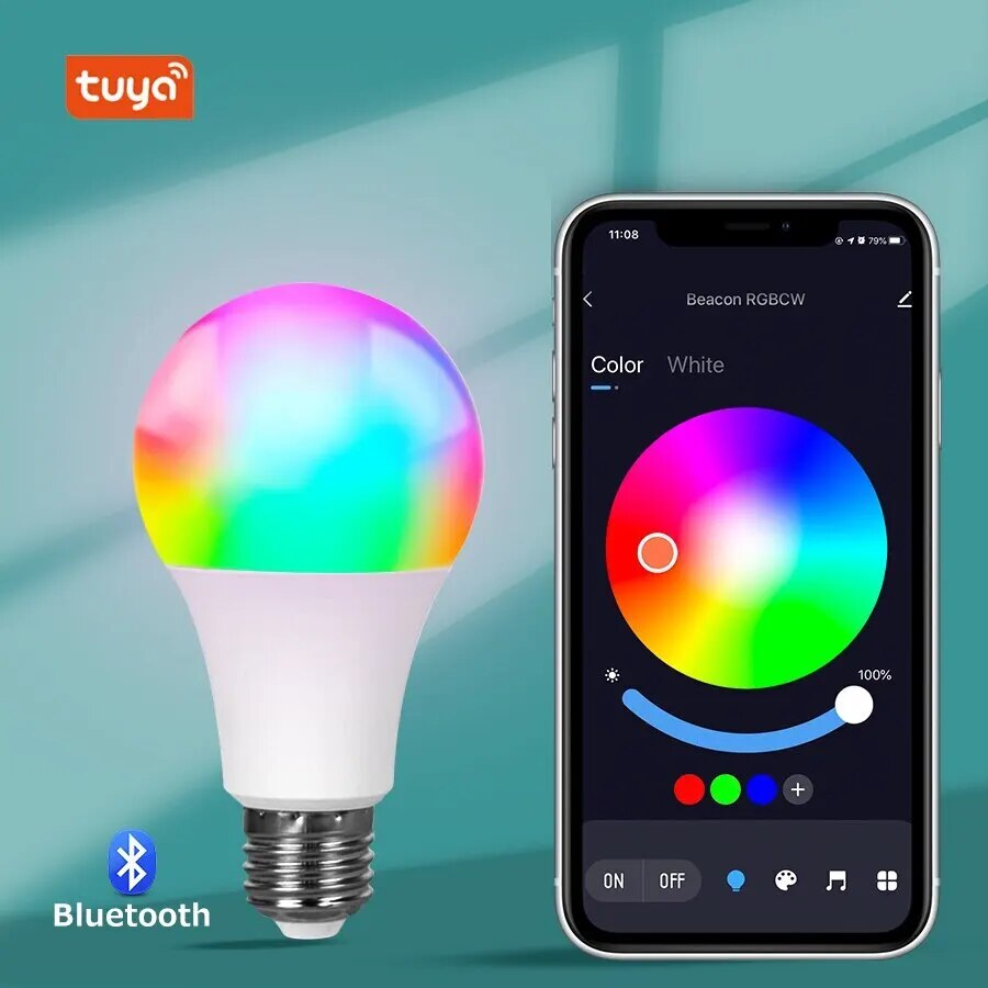 Intelligente LED-Lampe mit Bluetooth oder WLAN-Funktion