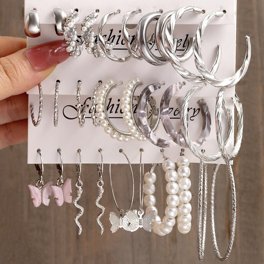 15 Paar Ohrringe - Set