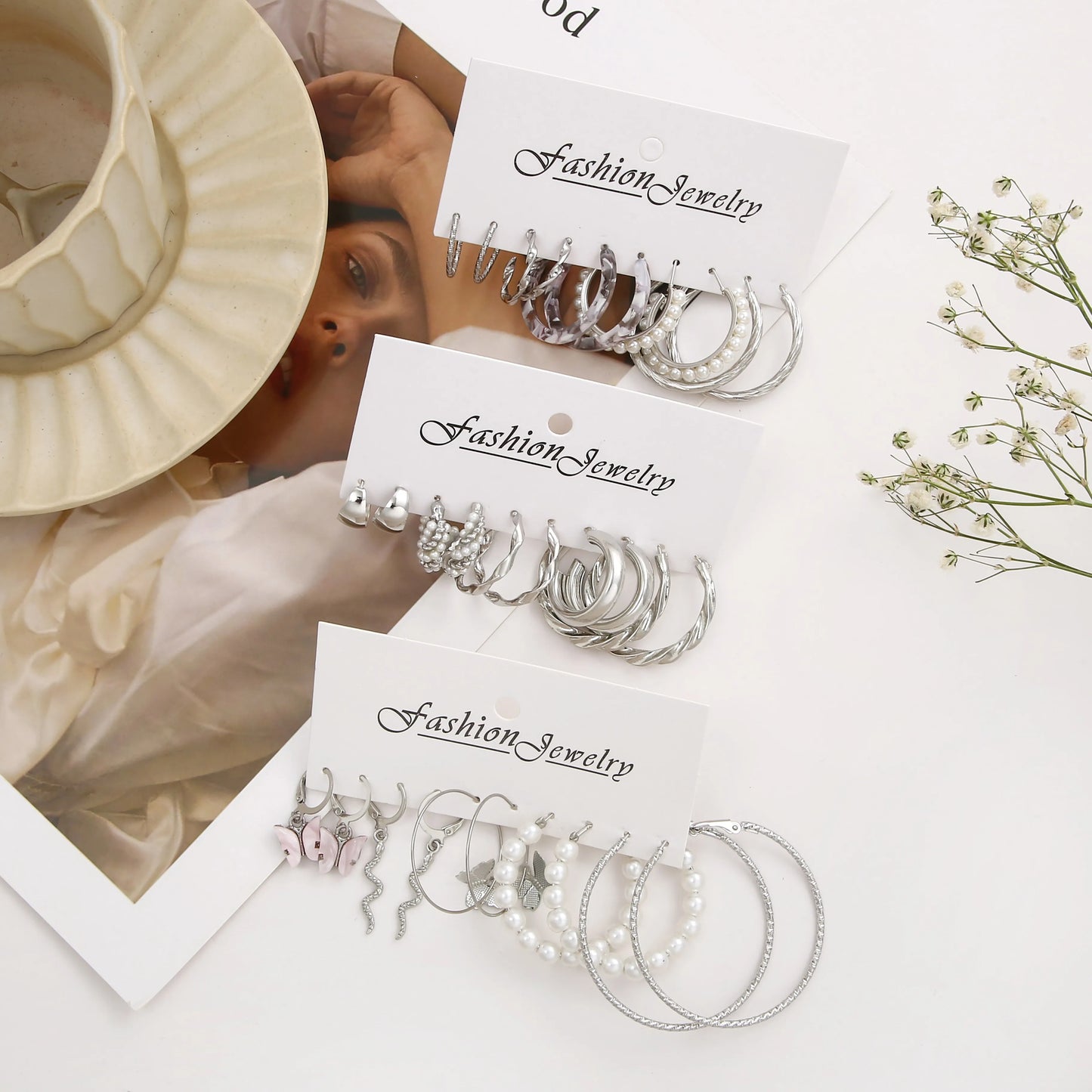 15 Paar Ohrringe - Set