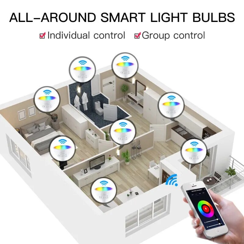 LED-Leuchte RGB CW GU10 WIFI Smart