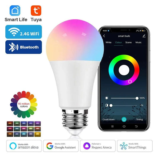Intelligente LED-Lampe mit Bluetooth oder WLAN-Funktion