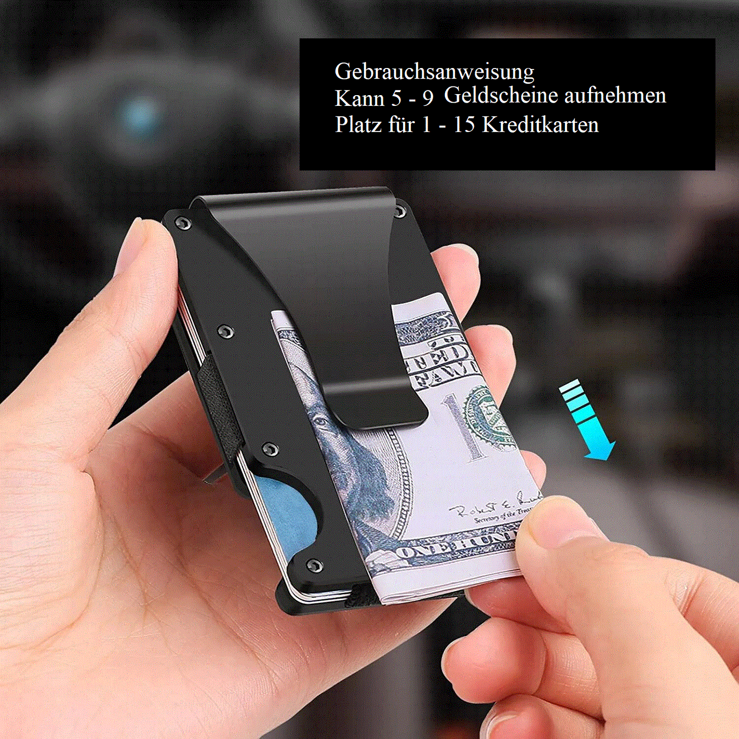 Schlanke Brieftasche mit RFID-Schutz