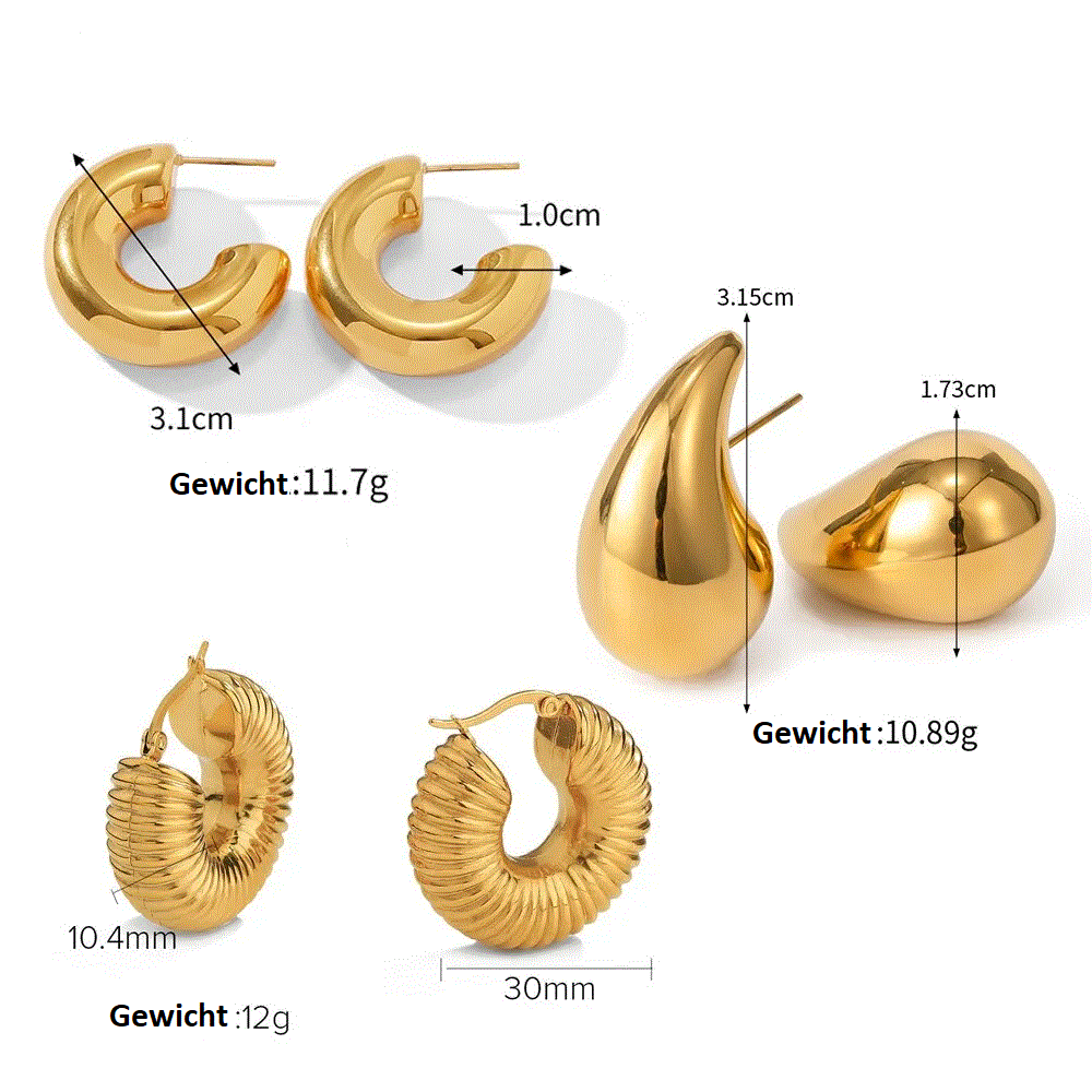 3 unterschiedliche Ohrringsets