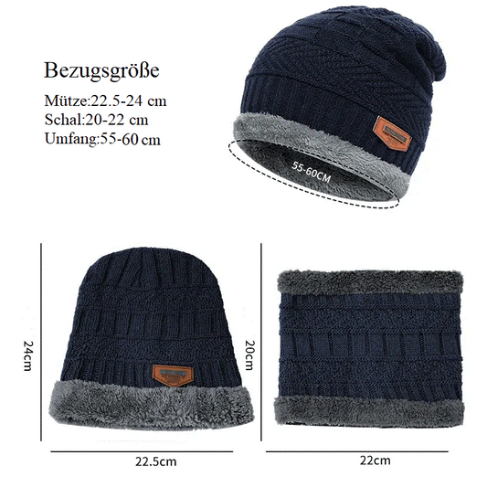 Winter Unisex Mütze-Schal-Handsuhe